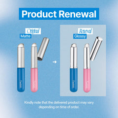 fwee fingerlike silicone lip brush slim, angled view, blends lip color smoothly.