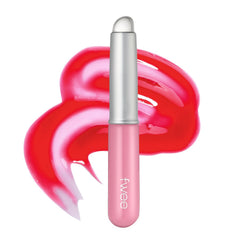fwee fingerlike silicone lip brush slim, front view, precise lip color application.