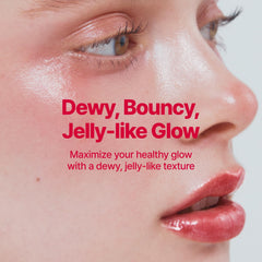 Fwee Glowy Jelly Pot jelly texture close-up showing a bouncy formula.