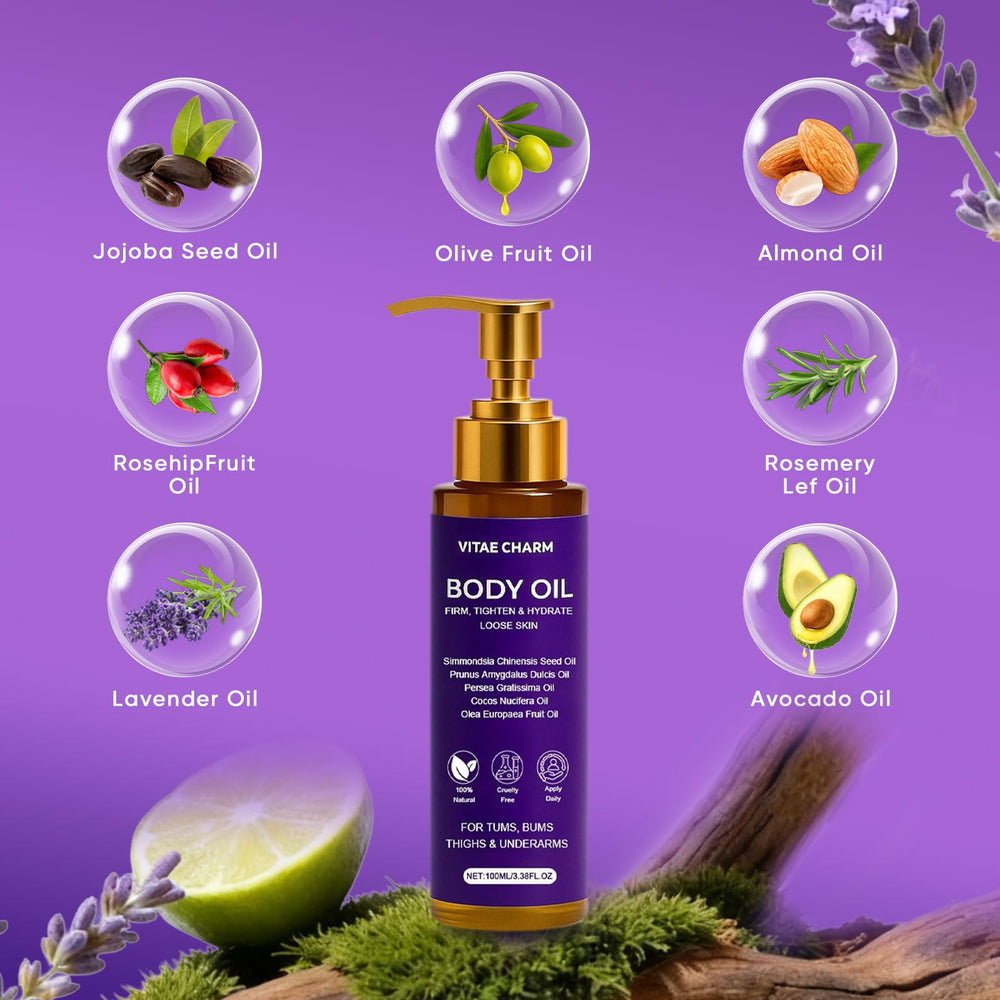 FWPTEI Vitae Charm closeup of oil texture highlights fast-absorbing, non-greasy hydration.