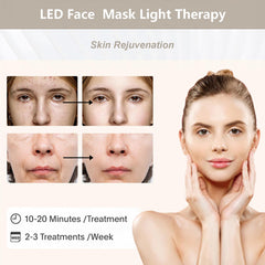 Fxtiaa LED Face Tool neck and hands application for extended skincare.