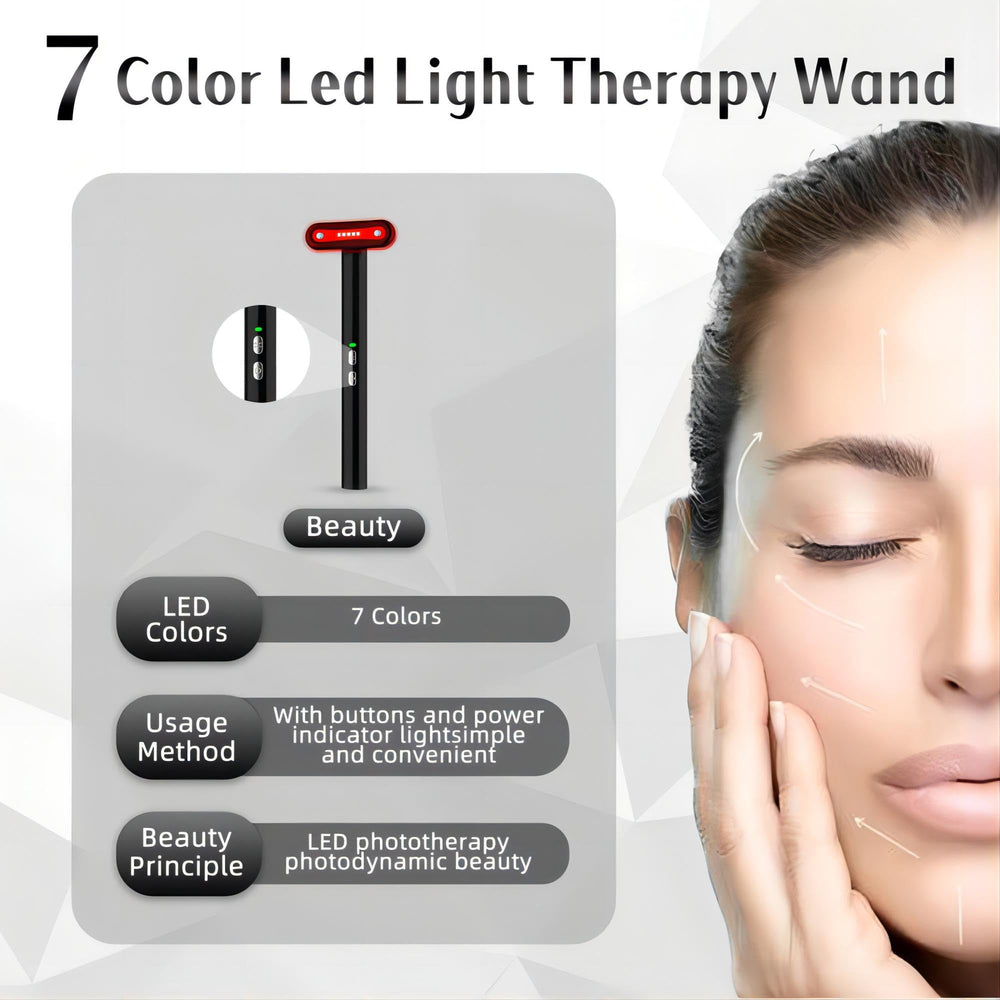 Fxtiaa LED wand ready for five to ten minute sessions, three to five times weekly.