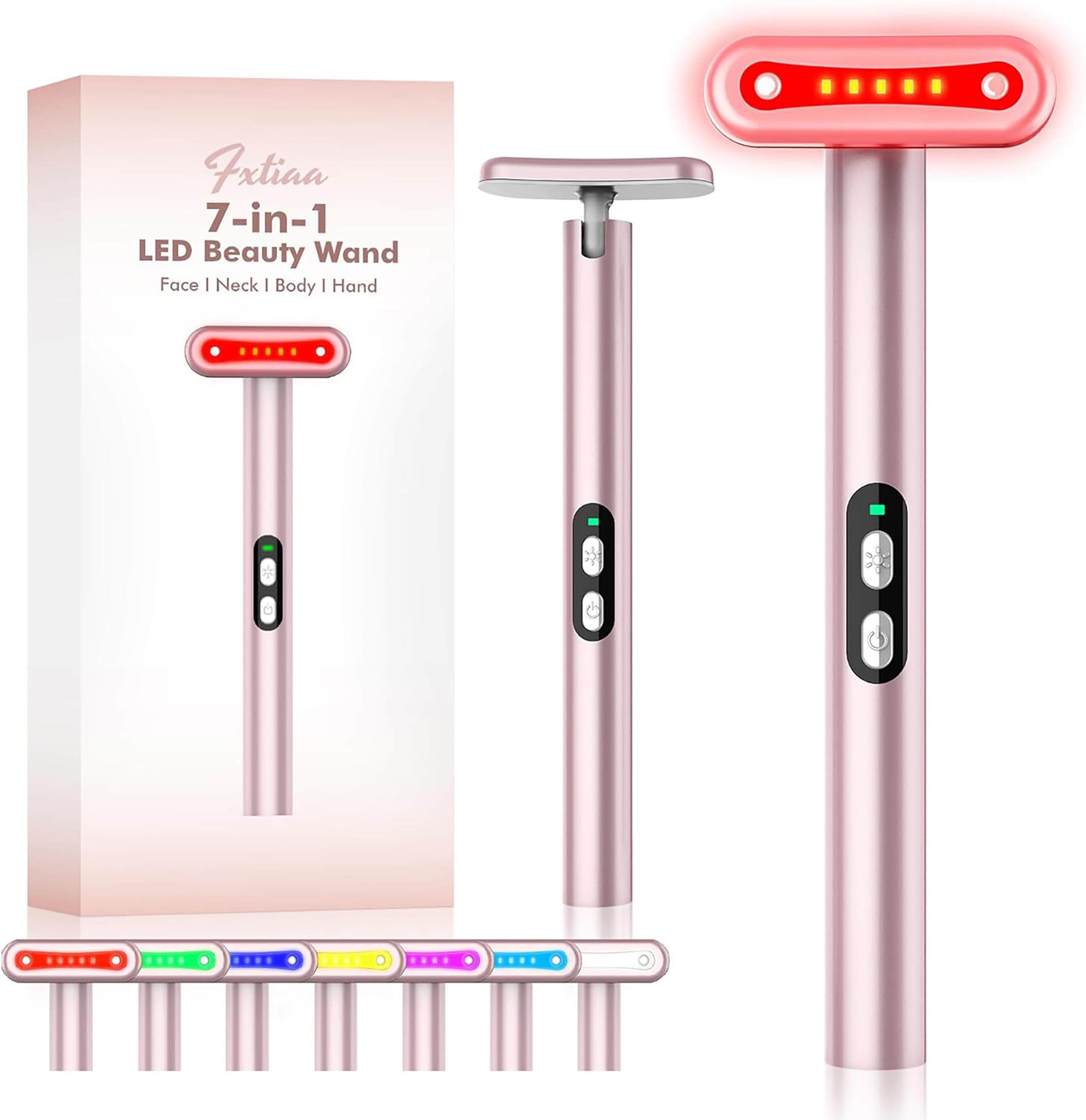 Fxtiaa red light therapy face device compact design fits into daily routine.