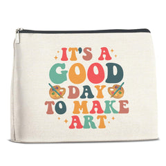 FYDHQSS makeup bag with chic two-sided prints for daily joy.