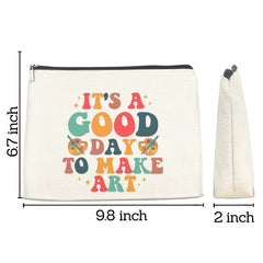 FYDHQSS makeup bag features waterproof lining to protect contents.
