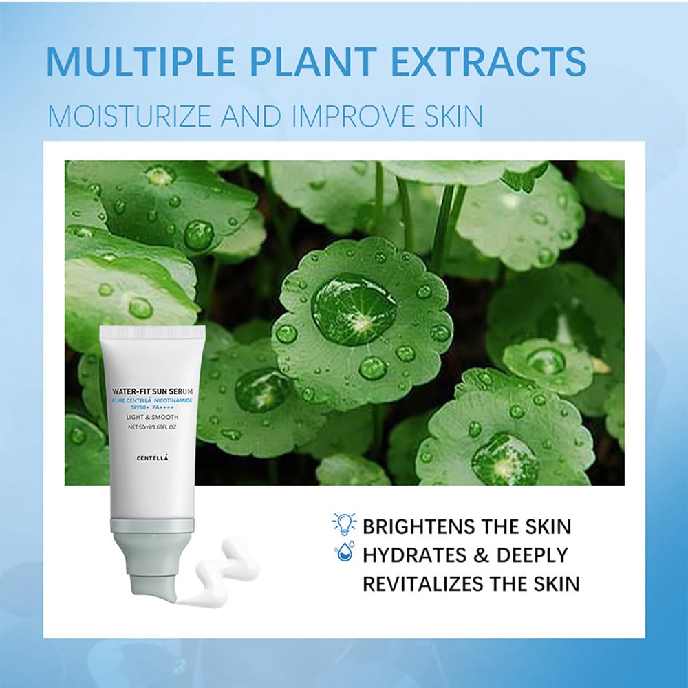 FYEBOO Centellá Sunscreen on-face application demonstrates ready-to-use daily protection.