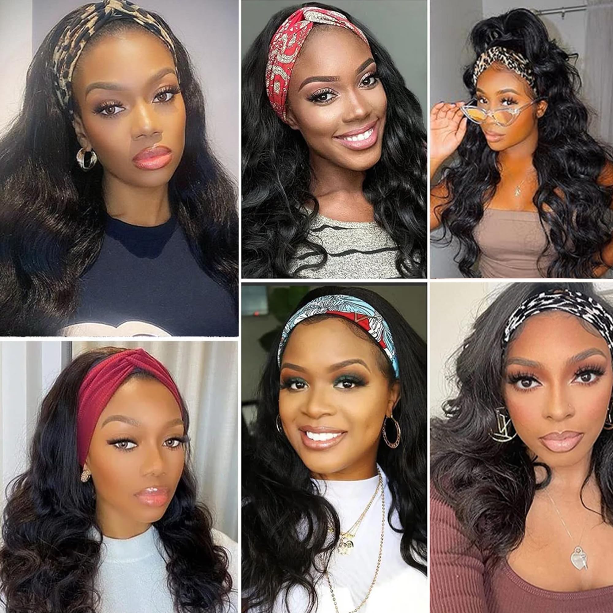 Fylora headband wig 18-inch styling options for different looks.