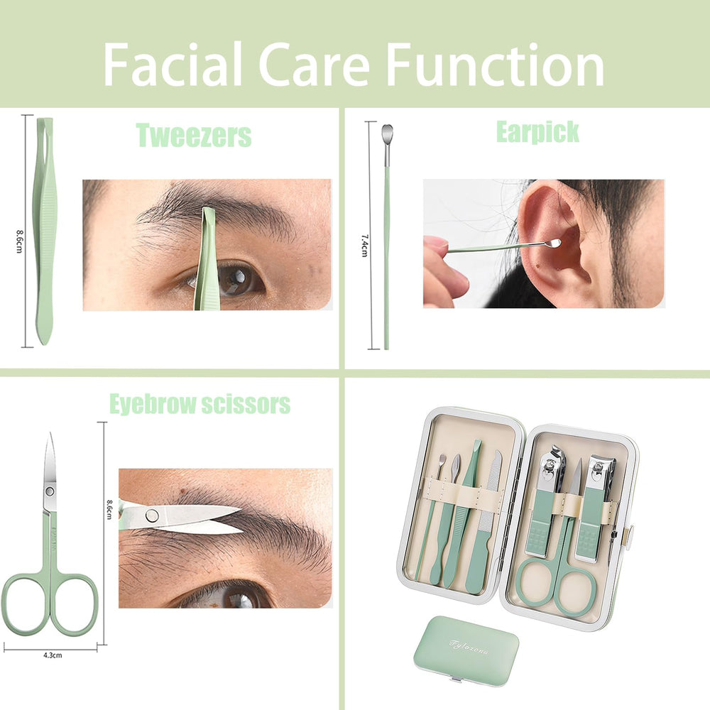 Fylozonu eyebrow scissors and tweezers ready for brow shaping and precise tweezing.