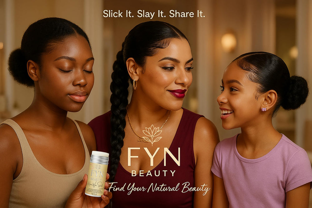 FYN Beauty hair-wax-stick-fragrance-coconut enhances styling session