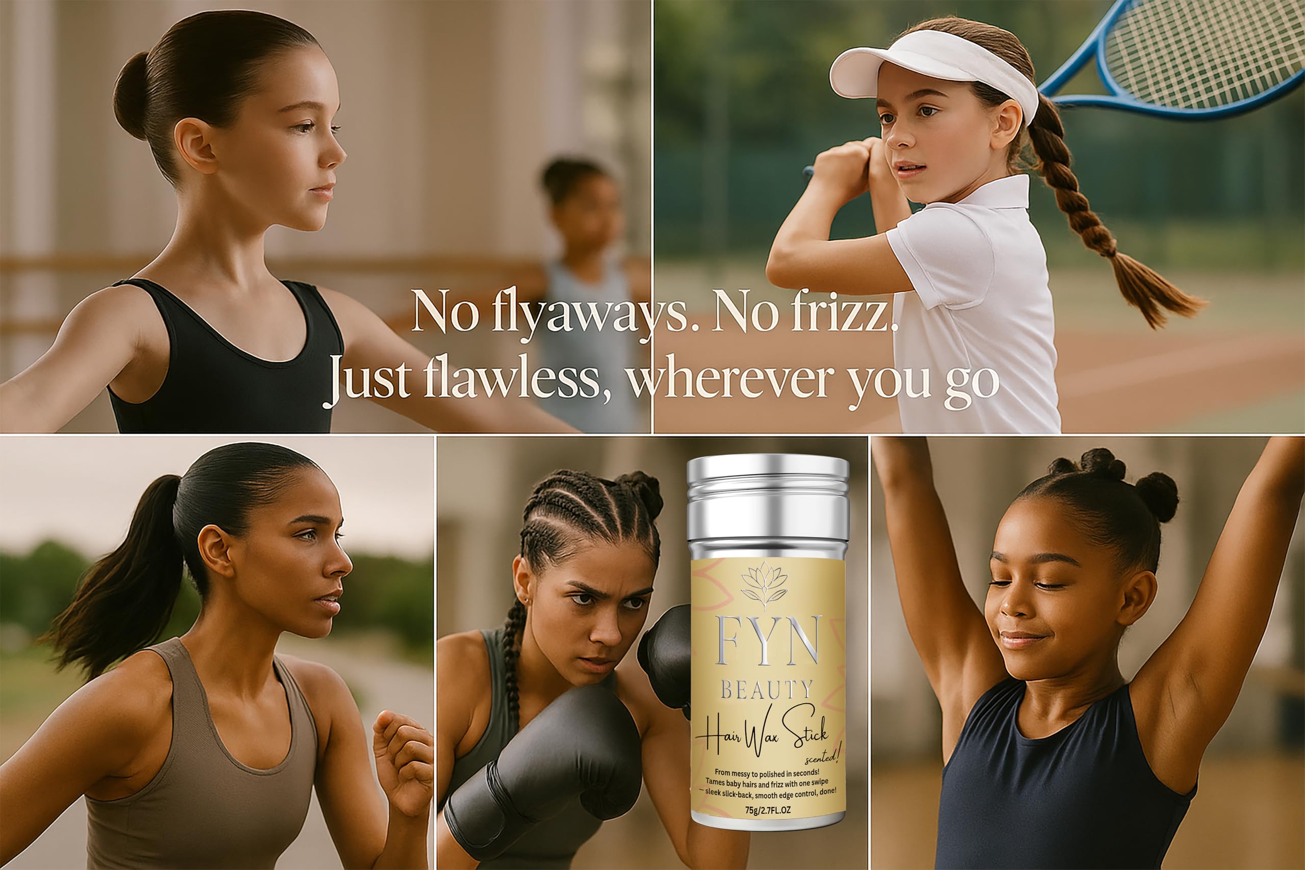 FYN Beauty hair-wax-stick-pony-tail-beauty enables quick, secure ponytails