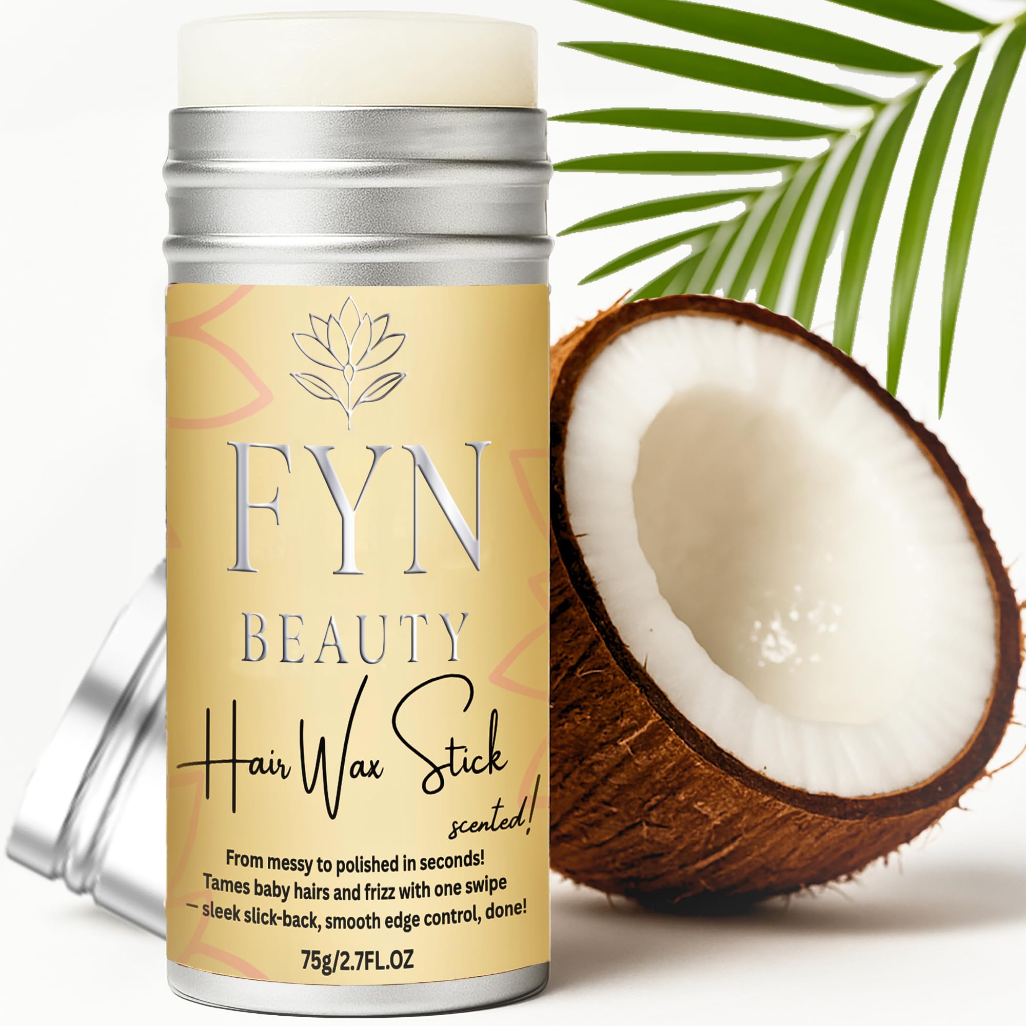 FYN Beauty hair-wax-stick-slick-back-application shows edge-control in action