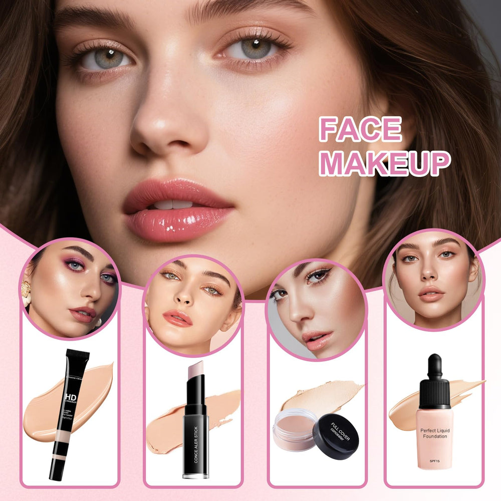 Fynqwor makeup set full kit brow pencil helps define brows naturally