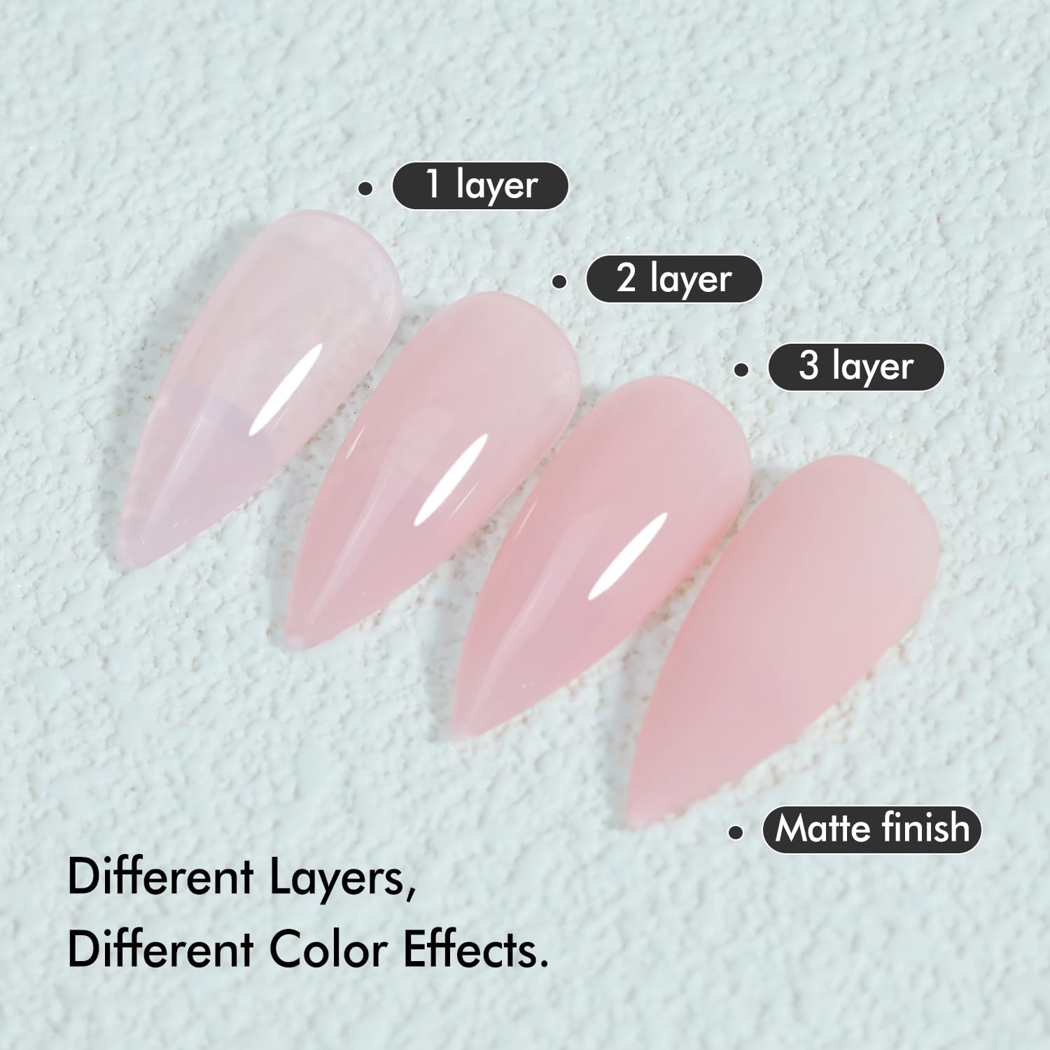 FZANEST Milky Pink for French manicure with subtle nude gloss