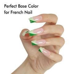 FZANEST Milky Pink gel under UV LED lamp yields glossy finish