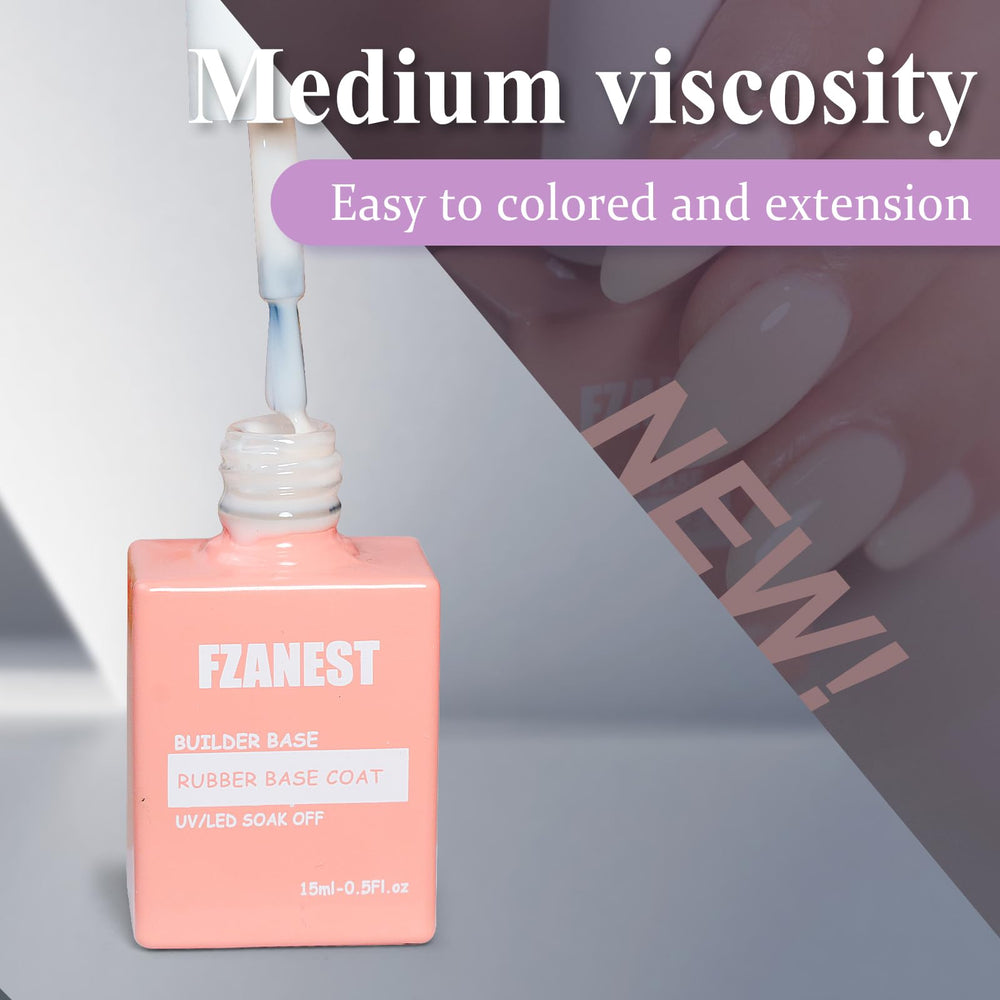 FZANEST rubber base gel extension up to 2cm for longer nails.