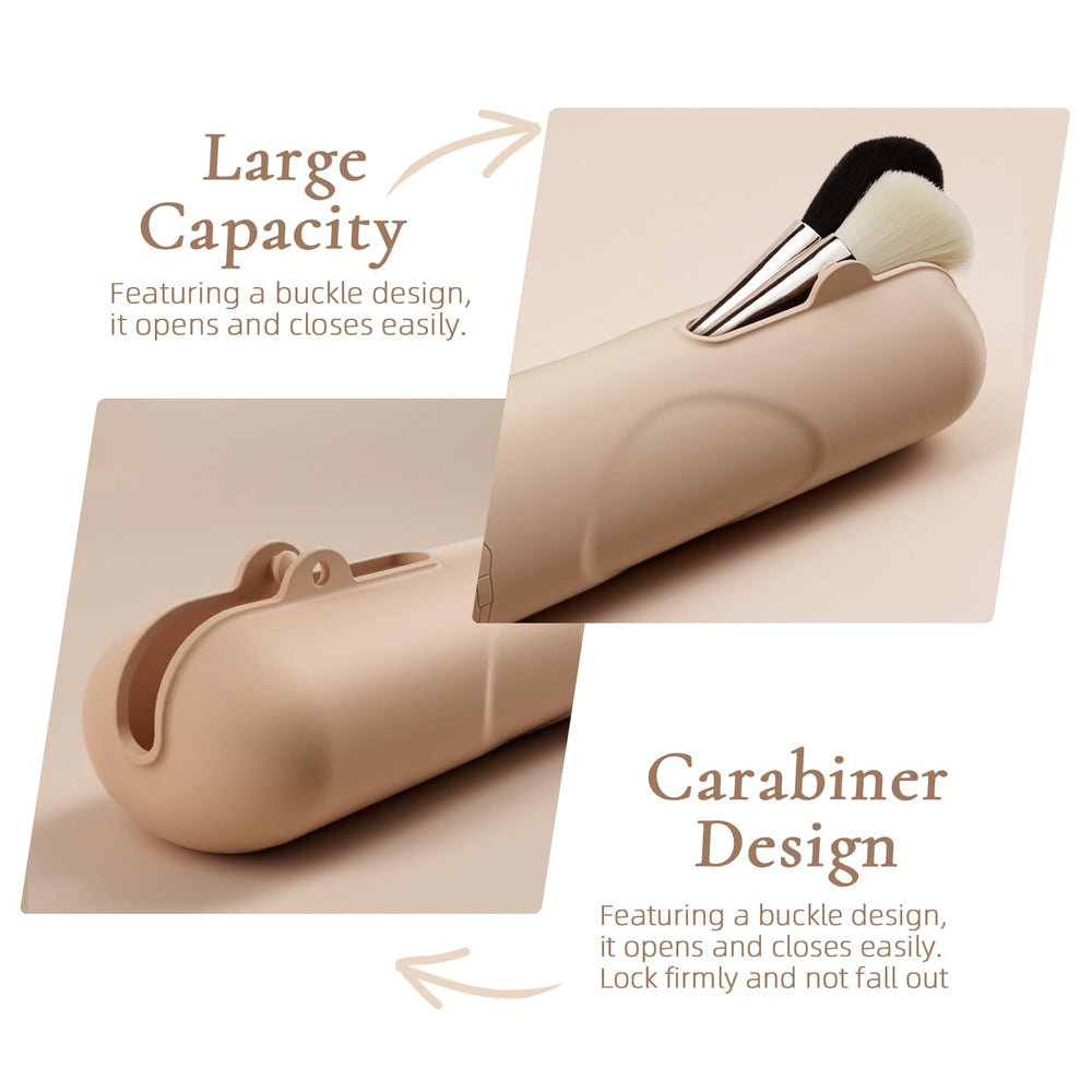 FZHZZ bathroom counter organizer neatly consolidates cosmetics and skincare on the vanity.
