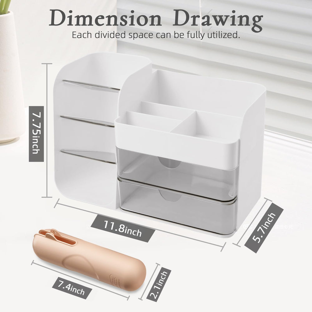 FZHZZ travel makeup brush holder with closure keeps brushes organized on the go.