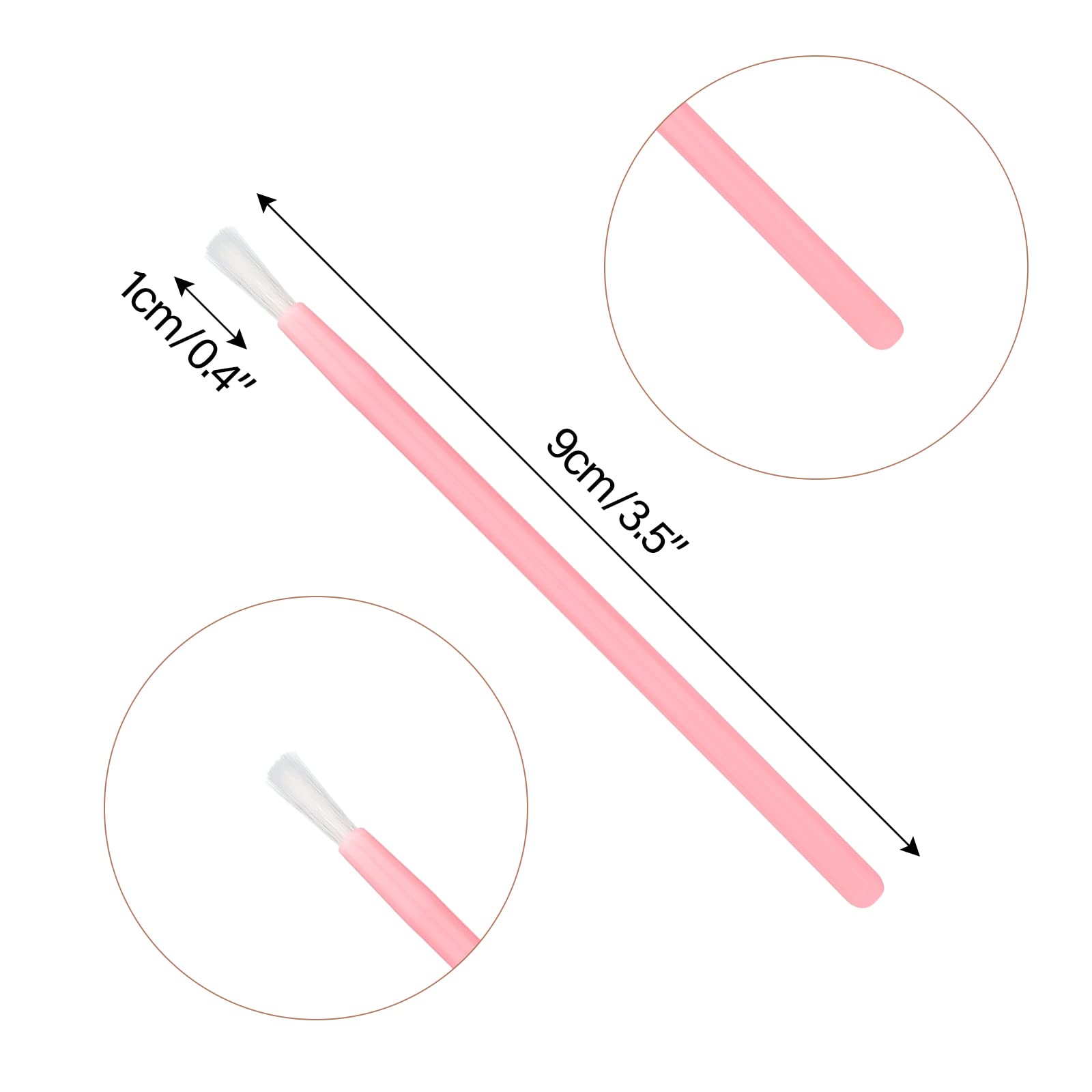 G2PLUS disposable lip wands with soft nylon bristles for smooth lipstick application
