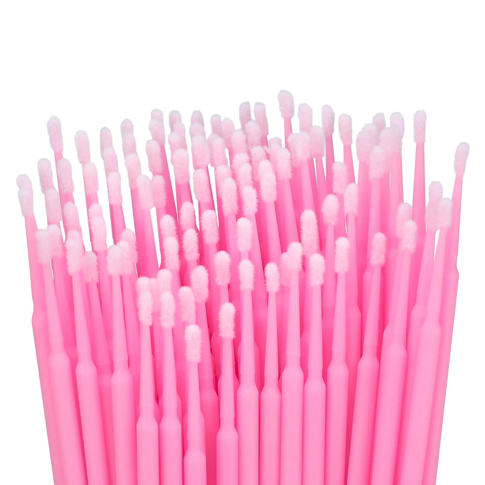 G2PLUS pink micro swabs ideal for manicures and brow details