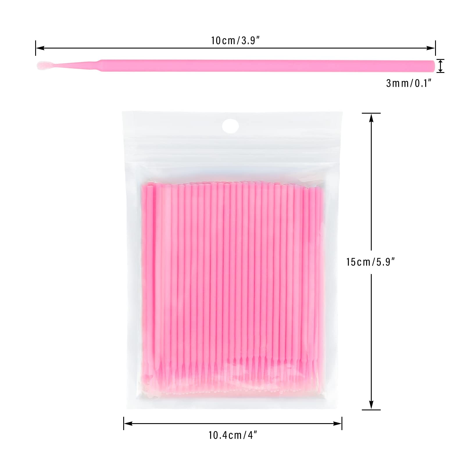 G2PLUS micro swabs with plastic handles and cotton tips for clean, lint-free use