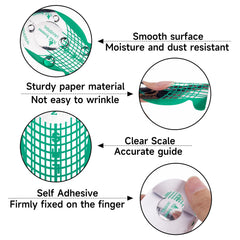G2PLUS nail forms size guide shows precise length markings for accurate shaping.