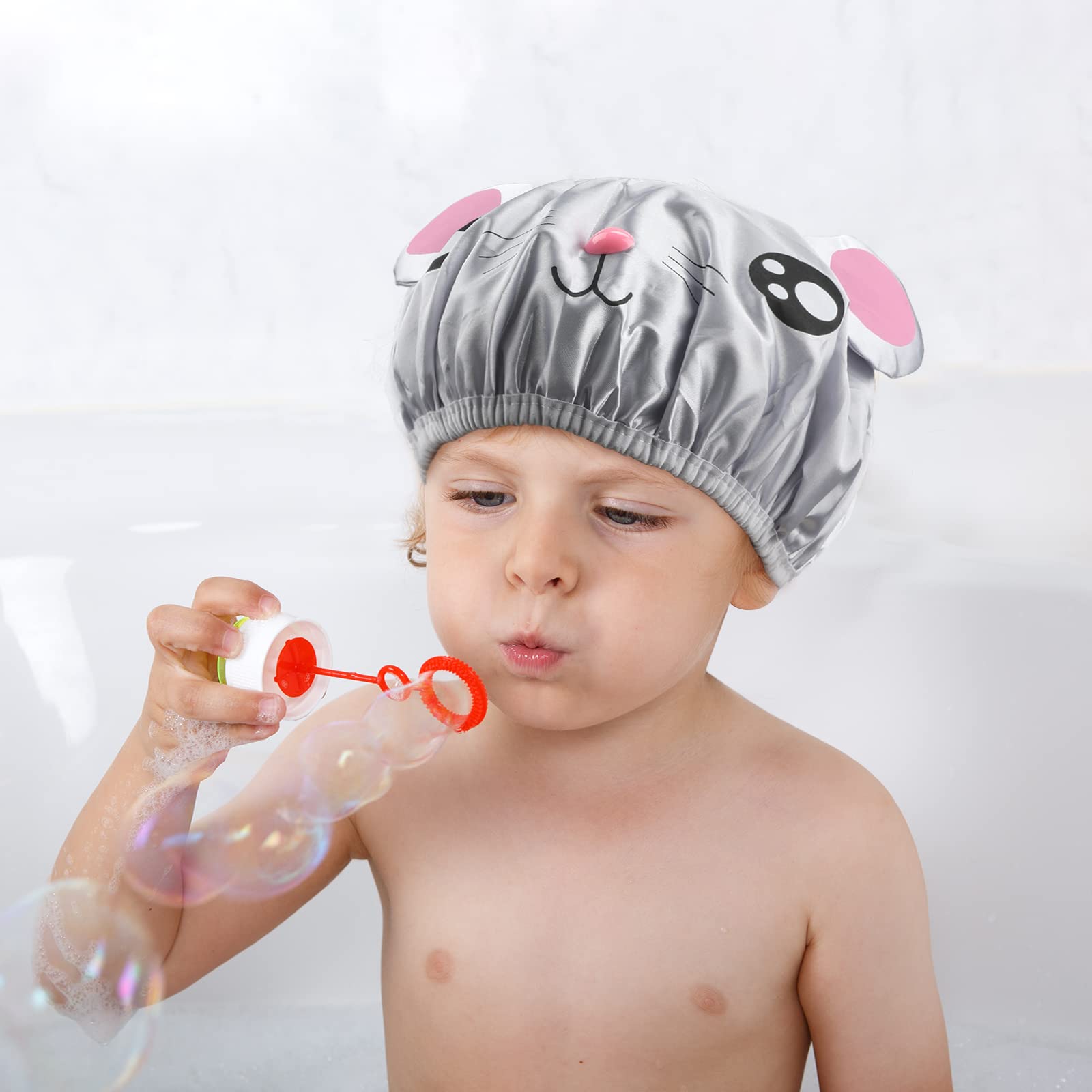 G2PLUS reusable cartoon cap adds fun and practicality to daily shower.