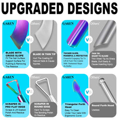 GA&EN triangular-tip cuticle tool for precise gel polish removal