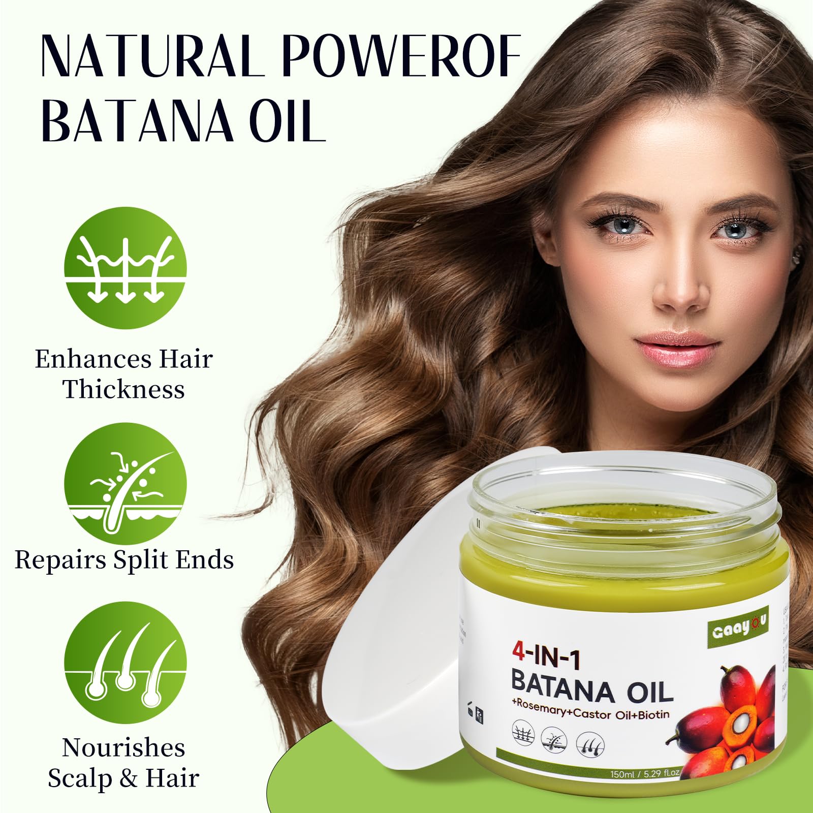 Gaayou Batana Oil from Honduras origin, pure and unrefined