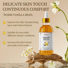 Gaayou Warm Vanilla Bean Oil texture-rich shows luxurious moisture.