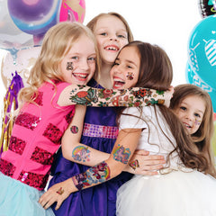 Gabizafia bright color tattoos for kids' outfits and play