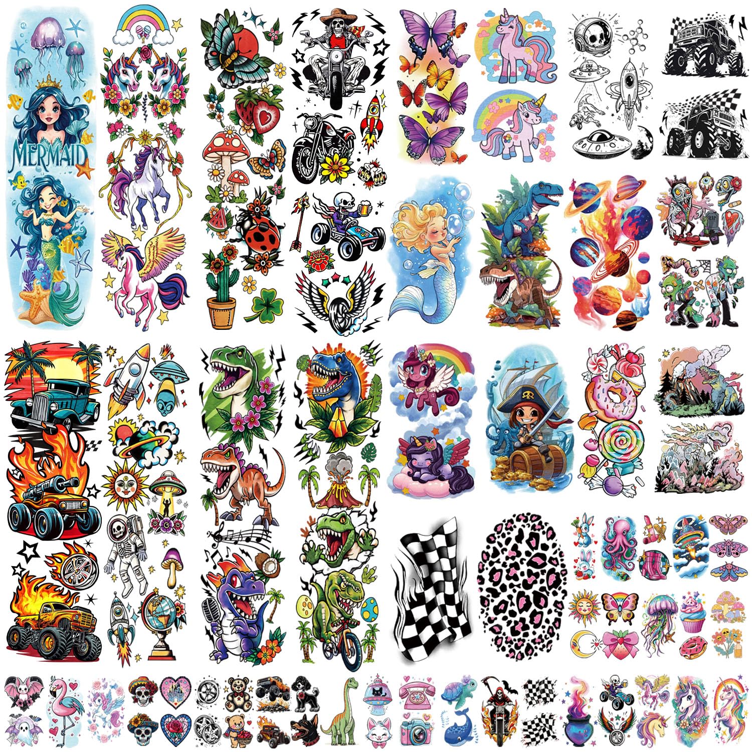 Gabizafia tattoos can adhere to smooth surfaces like glass or stationery