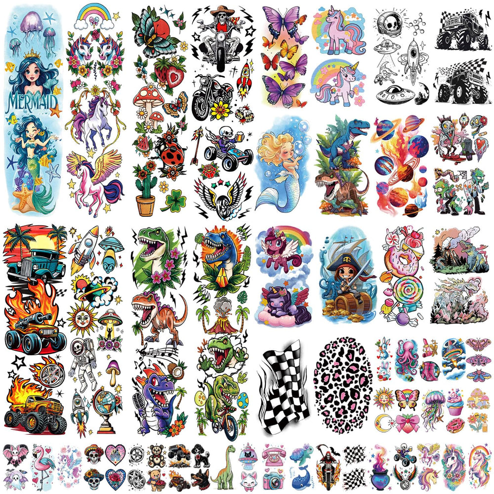 Gabizafia tattoos can adhere to smooth surfaces like glass or stationery