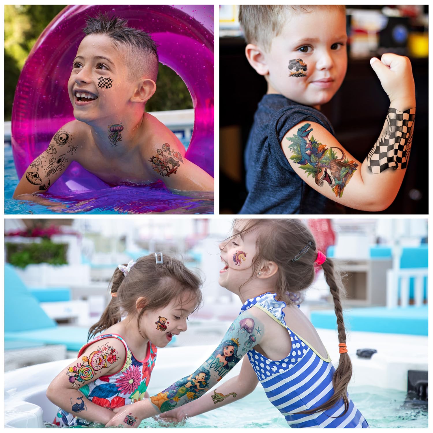 Gabizafia waterproof tattoos withstand swimming and activity