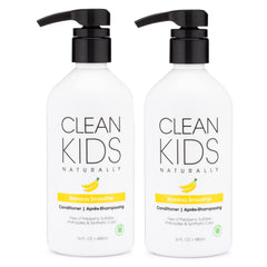Gabriel Cosmetics Clean Kids Naturally Conditioner bottle front offering gentle nourishment for soft, manageable hair