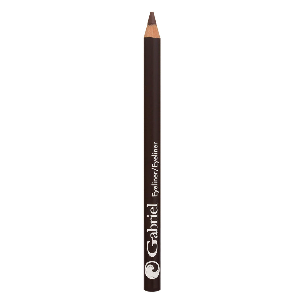Gabriel Cosmetics brown eyeliner swatch on hand shows pigment payoff