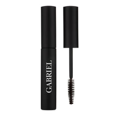 Gabriel Cosmetics Mascara Black Brown tube shows natural, long-lasting finish.