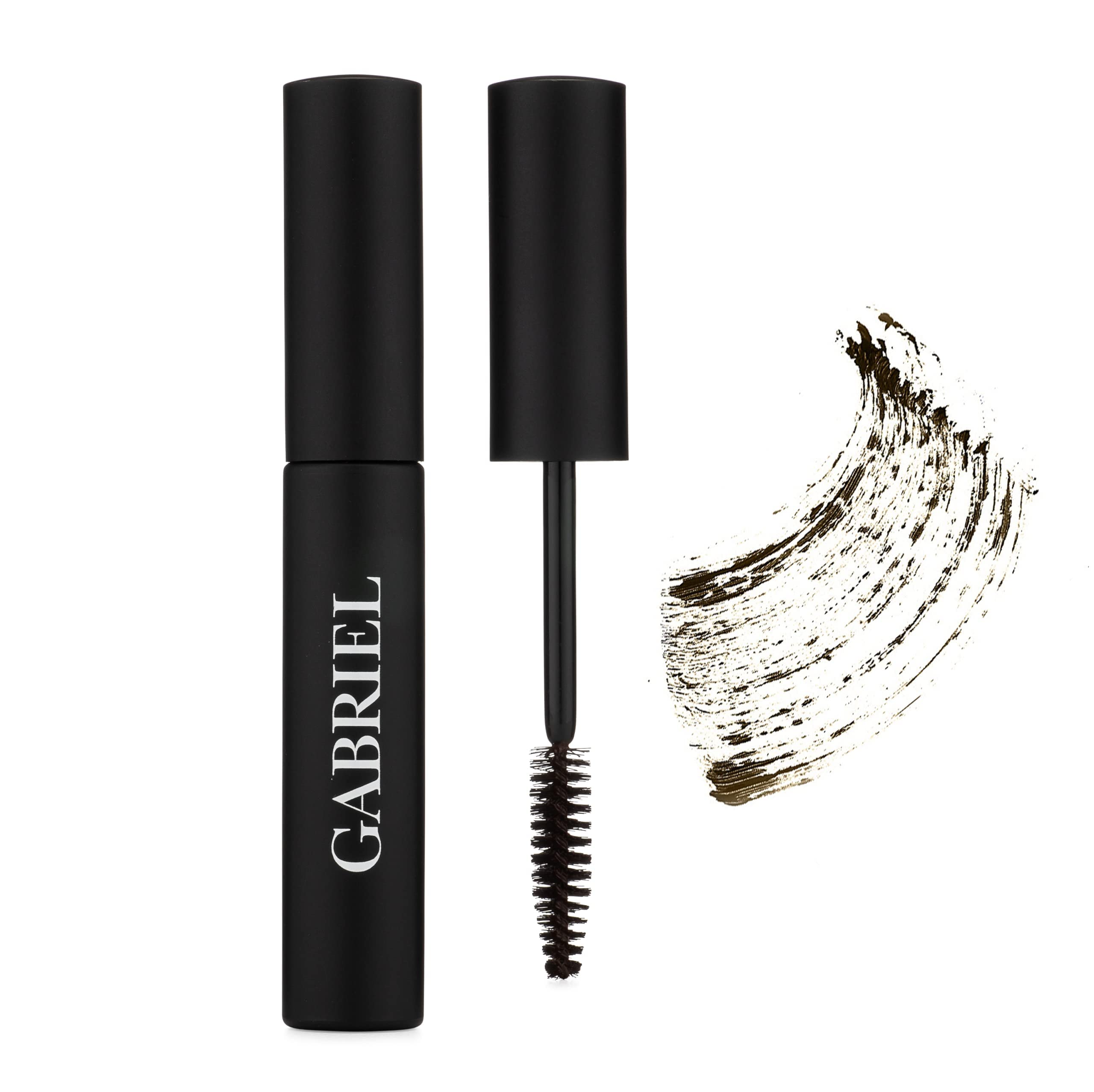 Gabriel Cosmetics Mascara brush application demonstrates easy lash separation.