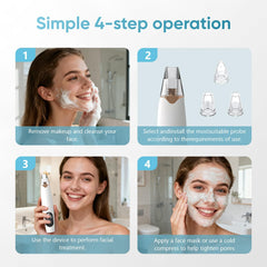 Gacavks suction levels display shows three settings for customized skin comfort