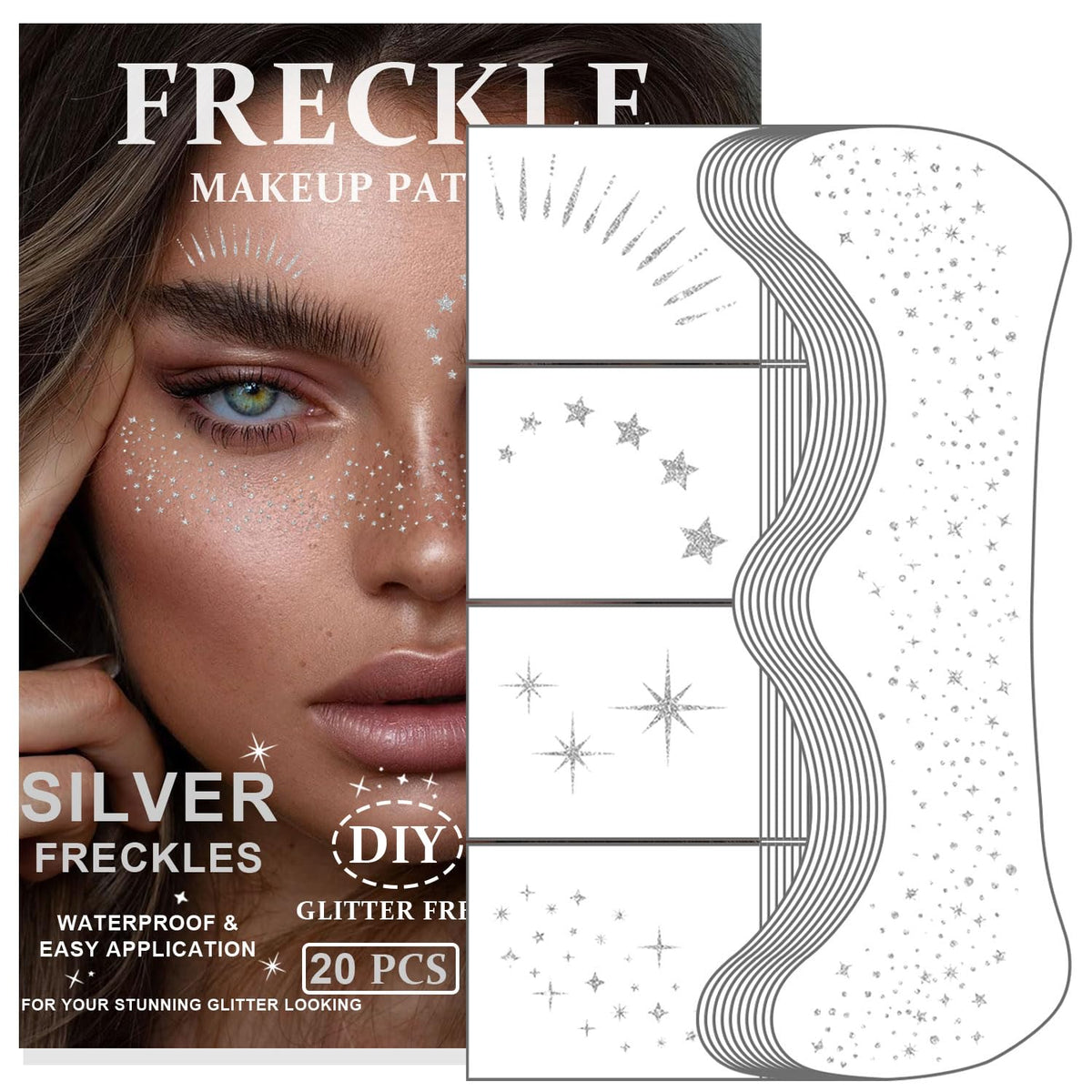 GADMLURY pecas brillo plata para un look deslumbrante y de larga duración.
