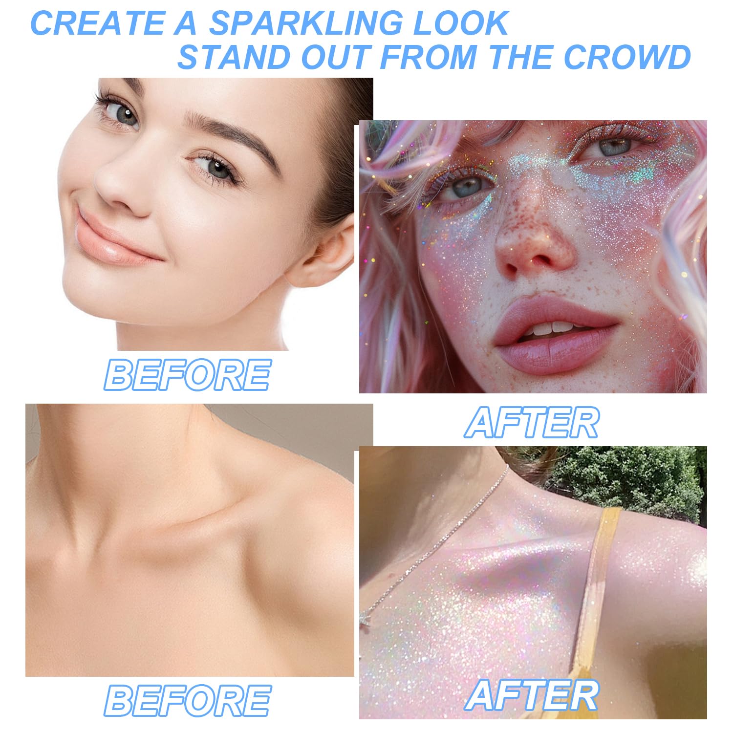 GADMLURY Travel-size glitter spray emphasizes lightweight, portable shine on the go.