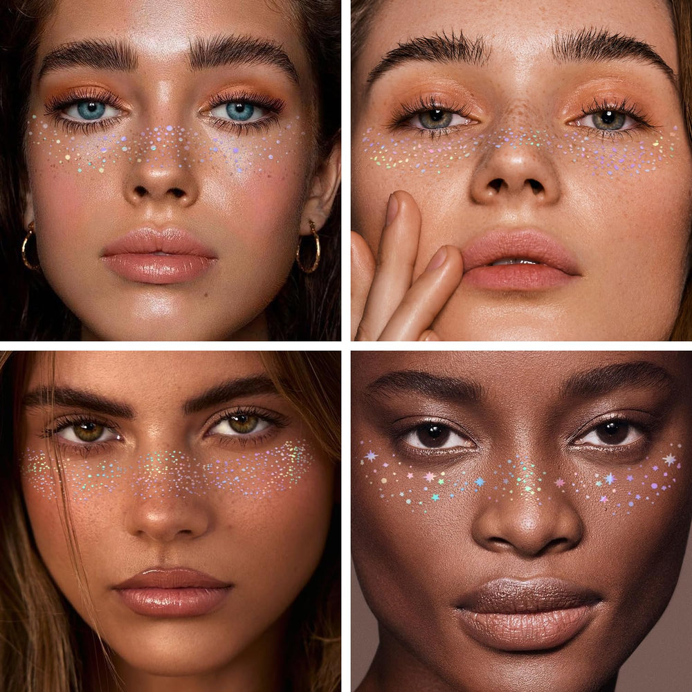 GADMLURY waterproof glitter freckles stay in place during events and activities.