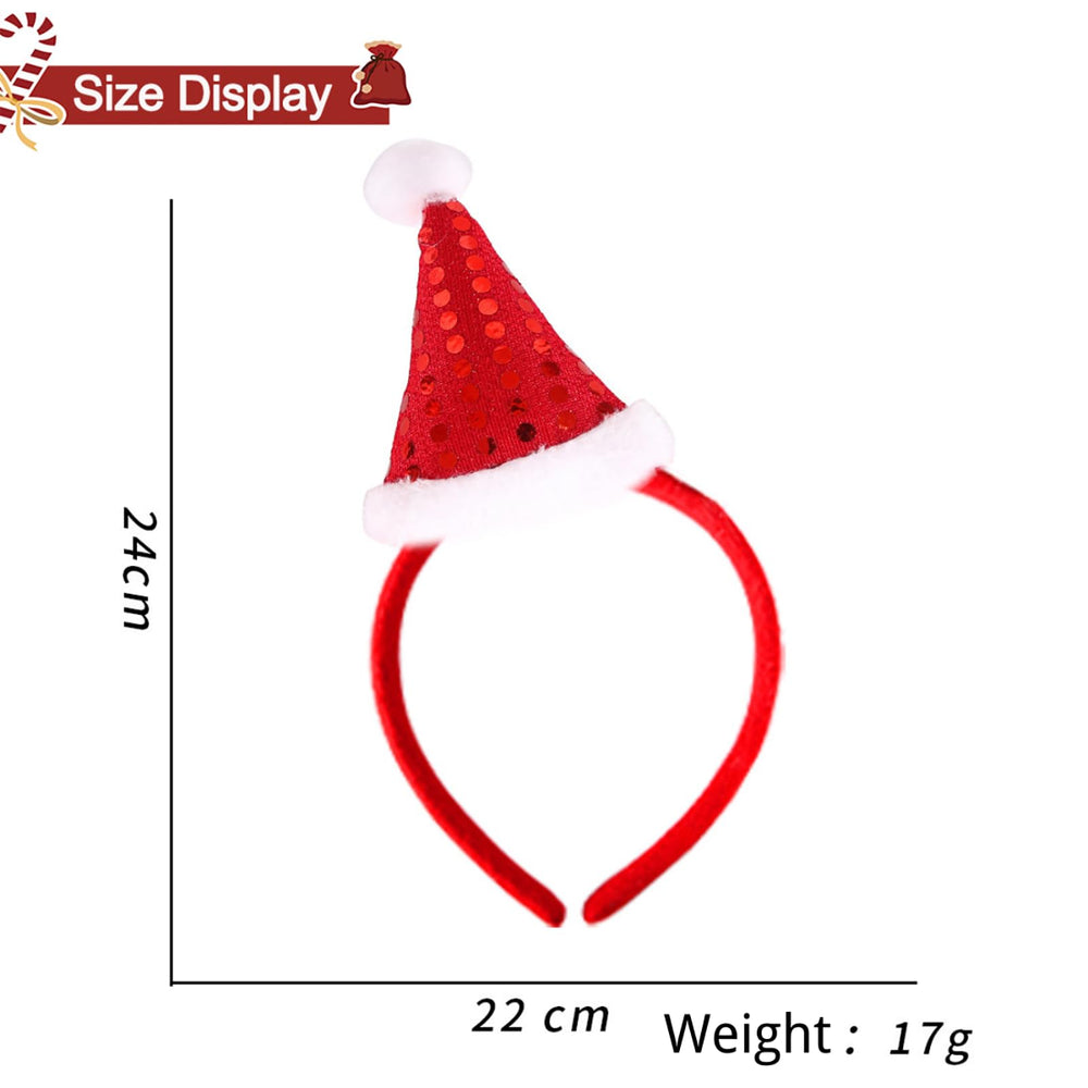 Gaduupa women's Christmas headband close-up showcases soft fabric and secure fit.