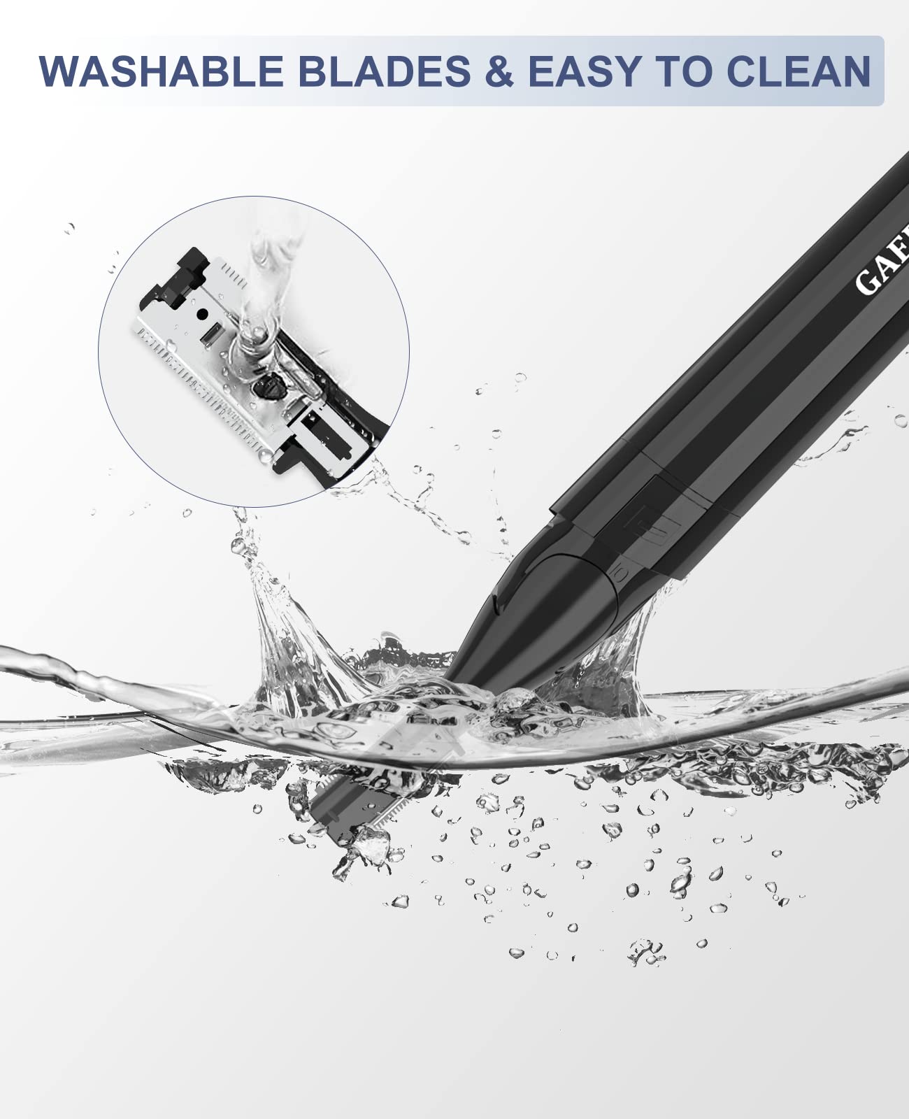 GAERUO Washable head for easy cleaning after grooming sessions
