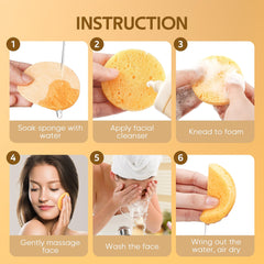 Gainwell facial sponge close-up shows soft texture for smoothing