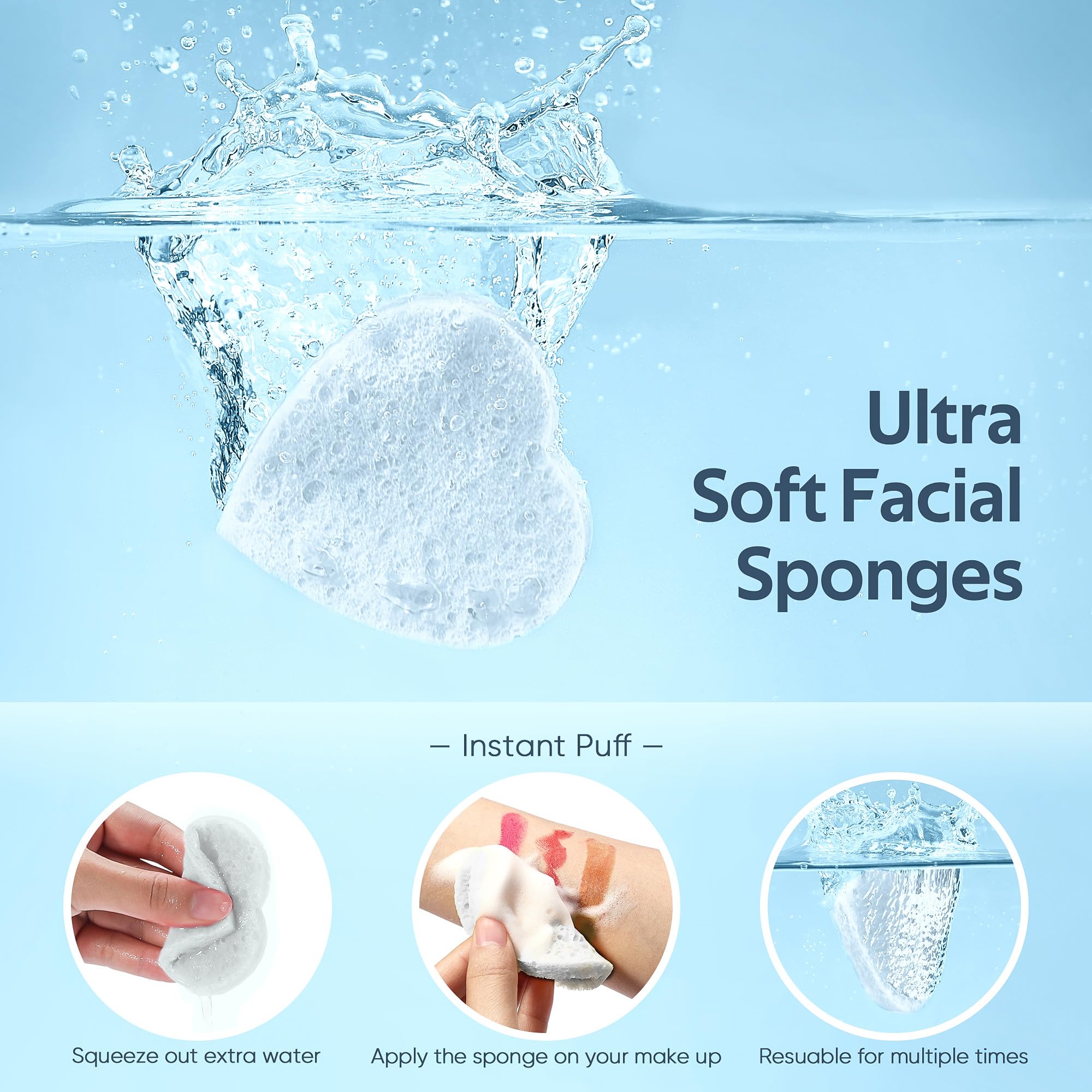 GAINWELL close-up sponge texture shows soft porous surface for exfoliation