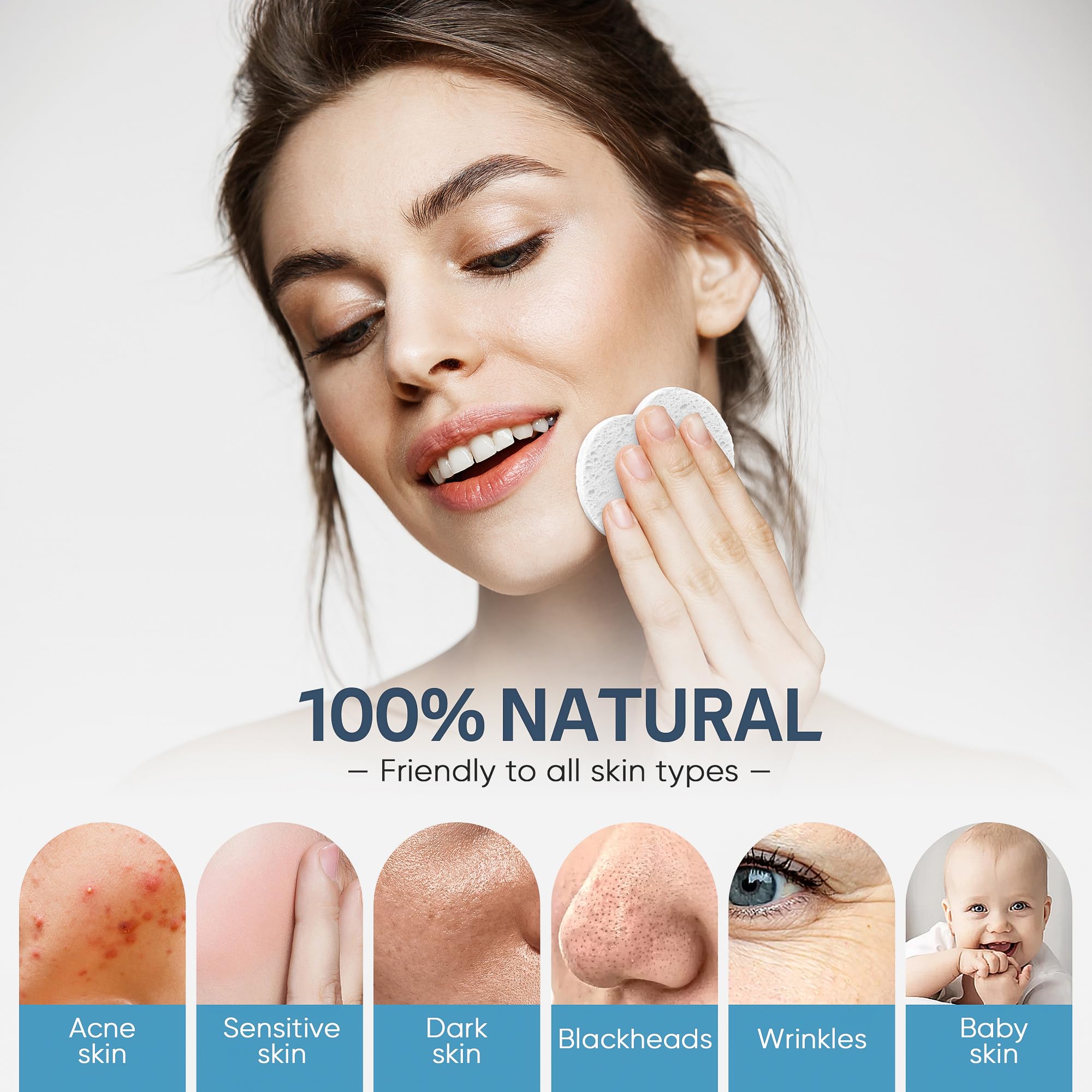 GAINWELL makeup-remover sponge in action for gentle makeup removal