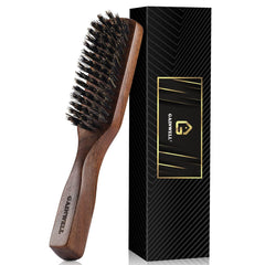 GAINWELL wild boar bristle brush handle for easy grip during styling