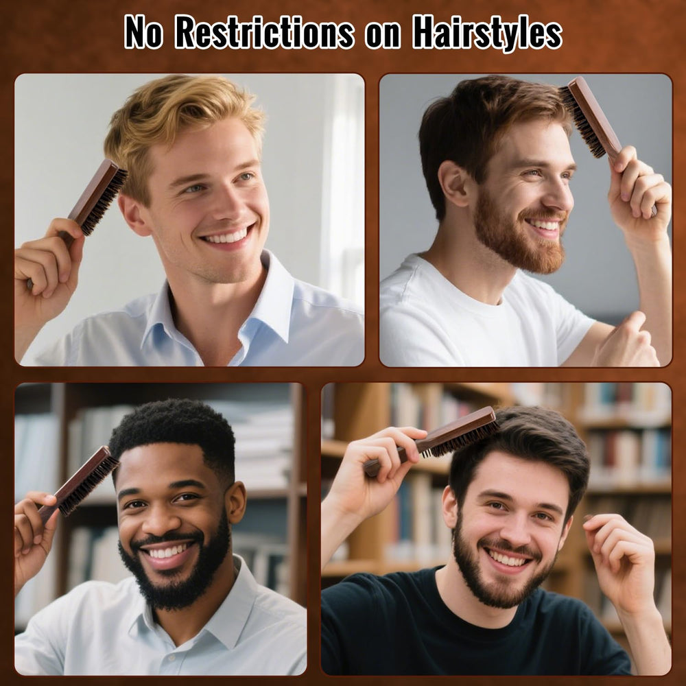 GAINWELL stiff bristles glide through hair with exfoliating action