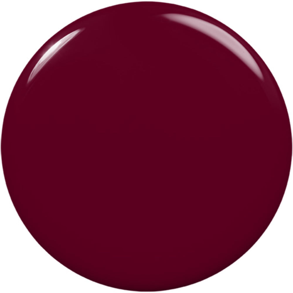 Gala-Vanting nails closeup displaying deep red gel-like shine and longwear-ready finish