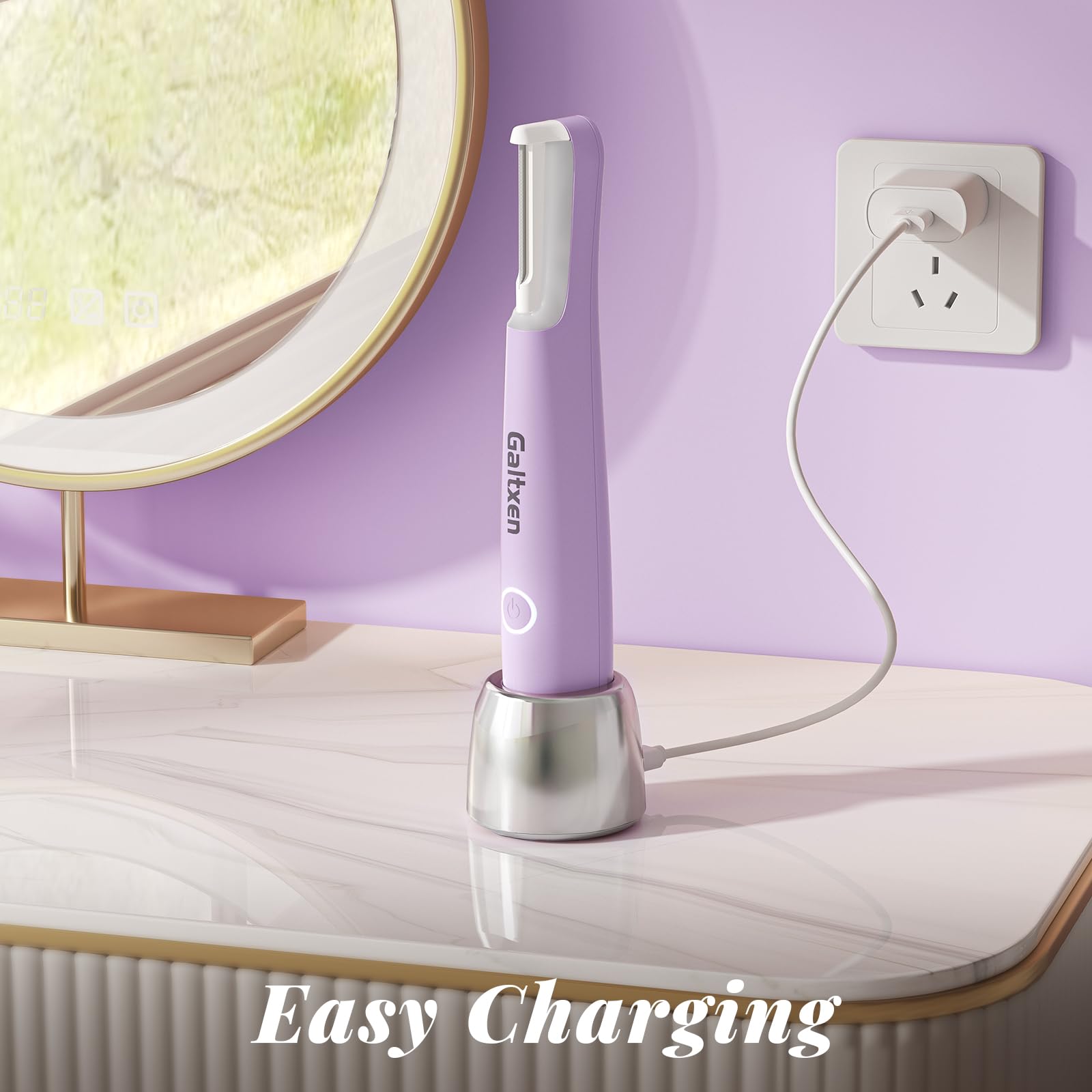 Galtxen dermaplaning tool rechargeable compact design for cord-free skincare